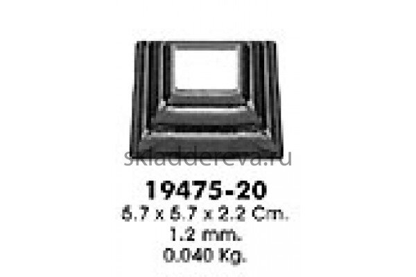 Поковки и вставки - 19475-20 (отв. 20х20 мм)