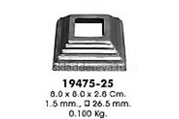 Поковки и вставки - 19475-25 (отв. 25х25 мм)