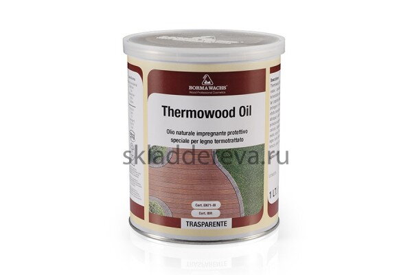 Масло для термодревесины THERMOWOOD OIL 1л. цв. 08 натуральный